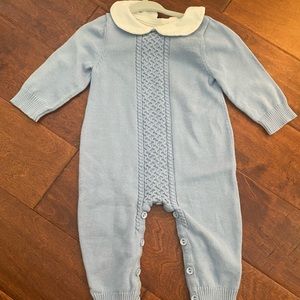 Light blue jumper 3-6 month never worn.